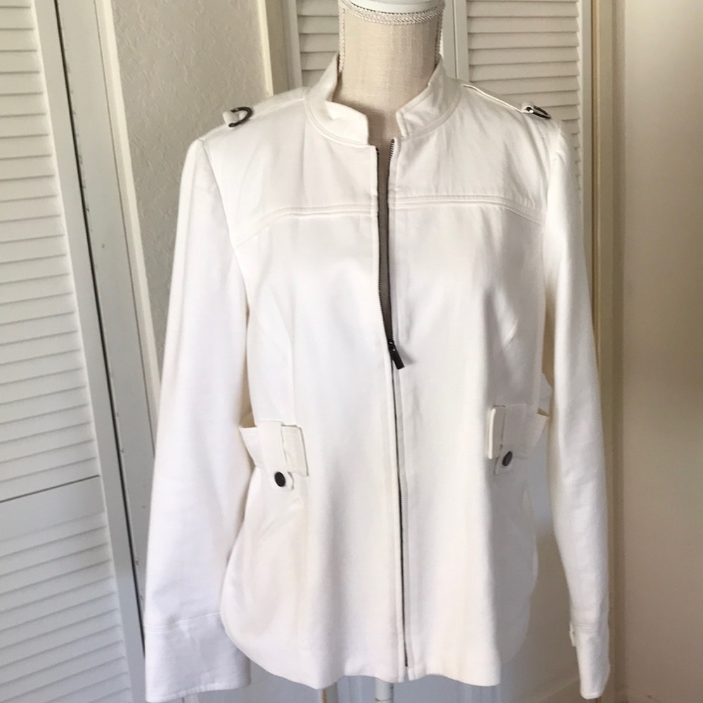 Adrienne Vittadini White Jacket